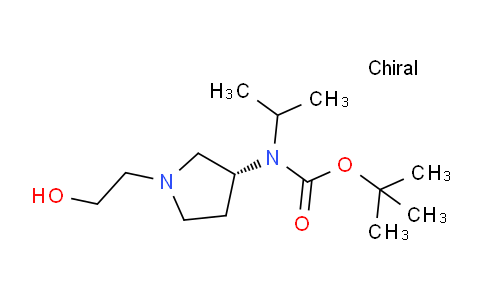 CAS No. 1353994-71-4, (R)-tert-Butyl (1-(2-hydroxyethyl)pyrrolidin-3-yl)(isopropyl)carbamate