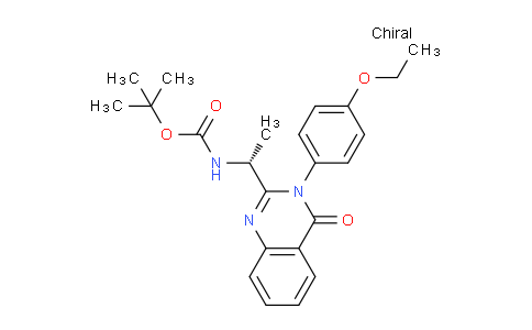 CAS No. 473720-84-2, (R)-tert-Butyl (1-(3-(4-ethoxyphenyl)-4-oxo-3,4-dihydroquinazolin-2-yl)ethyl)carbamate