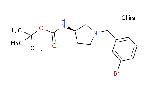 CAS No. 1349702-23-3, (R)-tert-Butyl (1-(3-bromobenzyl)pyrrolidin-3-yl)carbamate