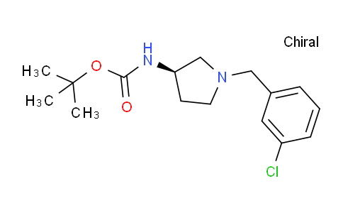 CAS No. 1286208-89-6, (R)-tert-Butyl (1-(3-chlorobenzyl)pyrrolidin-3-yl)carbamate