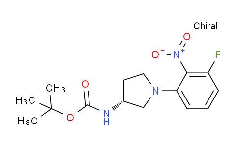 CAS No. 1233860-14-4, (R)-tert-Butyl (1-(3-fluoro-2-nitrophenyl)pyrrolidin-3-yl)carbamate