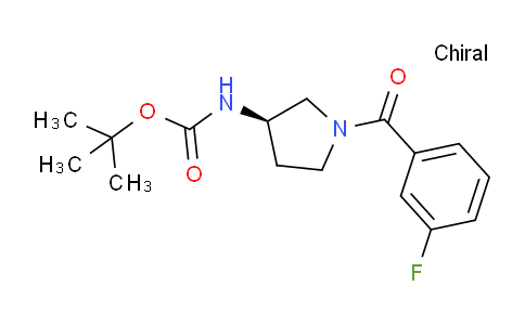 CAS No. 1286208-20-5, (R)-tert-Butyl (1-(3-fluorobenzoyl)pyrrolidin-3-yl)carbamate