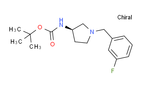 CAS No. 876162-15-1, (R)-tert-Butyl (1-(3-fluorobenzyl)pyrrolidin-3-yl)carbamate