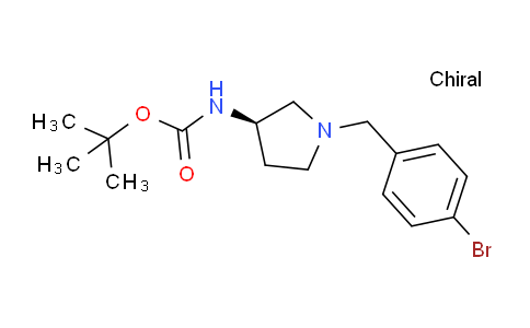 CAS No. 1286207-07-5, (R)-tert-Butyl (1-(4-bromobenzyl)pyrrolidin-3-yl)carbamate