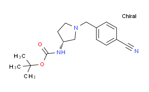 CAS No. 1286207-47-3, (R)-tert-Butyl (1-(4-cyanobenzyl)pyrrolidin-3-yl)carbamate