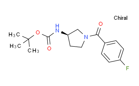 CAS No. 1286208-95-4, (R)-tert-Butyl (1-(4-fluorobenzoyl)pyrrolidin-3-yl)carbamate