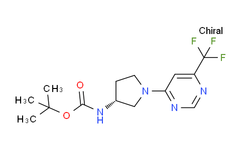 CAS No. 1365936-83-9, (R)-tert-Butyl (1-(6-(trifluoromethyl)pyrimidin-4-yl)pyrrolidin-3-yl)carbamate