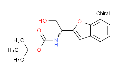 CAS No. 1398507-96-4, (R)-tert-Butyl (1-(benzofuran-2-yl)-2-hydroxyethyl)carbamate