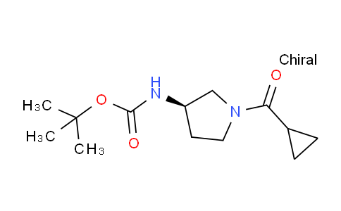 CAS No. 1286207-02-0, (R)-tert-Butyl (1-(cyclopropanecarbonyl)pyrrolidin-3-yl)carbamate
