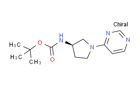 CAS No. 1365936-51-1, (R)-tert-Butyl (1-(pyrimidin-4-yl)pyrrolidin-3-yl)carbamate