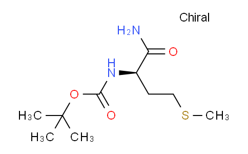 CAS No. 197893-07-5, (R)-tert-Butyl (1-amino-4-(methylthio)-1-oxobutan-2-yl)carbamate