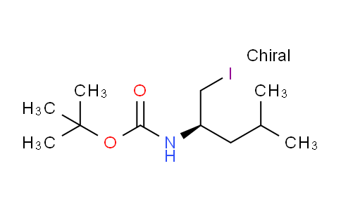CAS No. 1932490-91-9, (R)-tert-Butyl (1-iodo-4-methylpentan-2-yl)carbamate