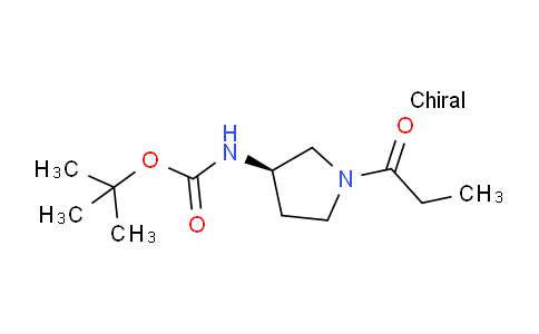 CAS No. 1286208-90-9, (R)-tert-Butyl (1-propionylpyrrolidin-3-yl)carbamate