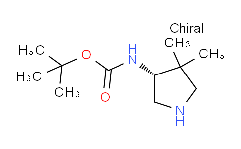 CAS No. 219323-15-6, (R)-tert-Butyl (4,4-dimethylpyrrolidin-3-yl)carbamate