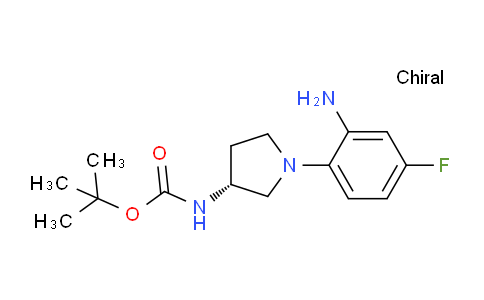 CAS No. 1233860-01-9, (R)-tert-Butyl 1-(2-amino-4-fluorophenyl)pyrrolidin-3-ylcarbamate