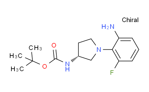CAS No. 1233860-28-0, (R)-tert-Butyl 1-(2-amino-6-fluorophenyl)pyrrolidin-3-ylcarbamate