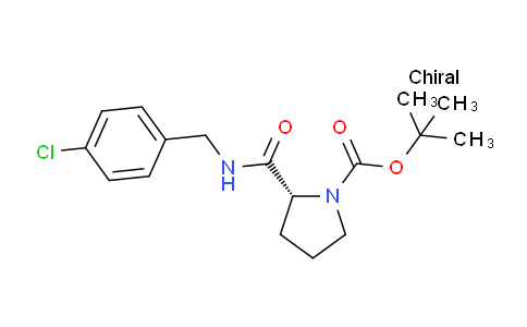 CAS No. 1140495-84-6, (R)-tert-Butyl 2-((4-chlorobenzyl)carbamoyl)pyrrolidine-1-carboxylate