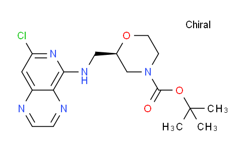 CAS No. 1400589-53-8, (R)-tert-Butyl 2-((7-chloropyrido[4,3-b]pyrazin-5-ylamino)methyl)morpholine-4-carboxylate