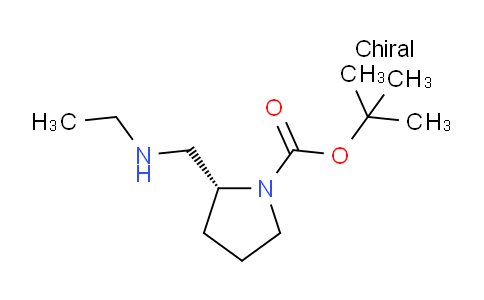 CAS No. 1009075-40-4, (R)-tert-Butyl 2-((ethylamino)methyl)pyrrolidine-1-carboxylate