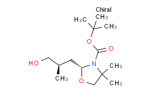 CAS No. 2055114-64-0, (R)-tert-Butyl 2-((r)-3-hydroxy-2-methylpropyl)-4,4-dimethyloxazolidine-3-carboxylate