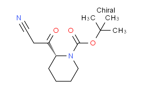 CAS No. 1260609-63-9, (R)-tert-Butyl 2-(2-cyanoacetyl)piperidine-1-carboxylate