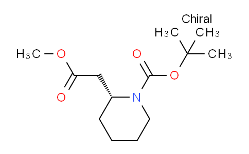 CAS No. 813433-73-7, (R)-tert-Butyl 2-(2-methoxy-2-oxoethyl)piperidine-1-carboxylate
