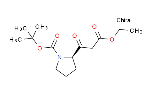 CAS No. 287107-87-3, (R)-tert-Butyl 2-(3-ethoxy-3-oxopropanoyl)pyrrolidine-1-carboxylate