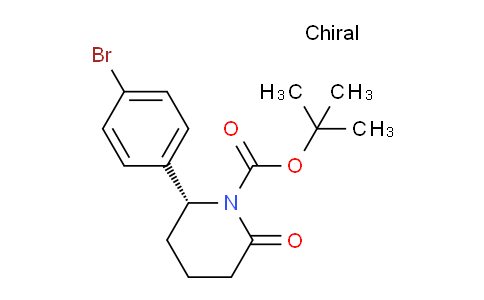 CAS No. 1956436-71-7, (R)-tert-Butyl 2-(4-bromophenyl)-6-oxopiperidine-1-carboxylate