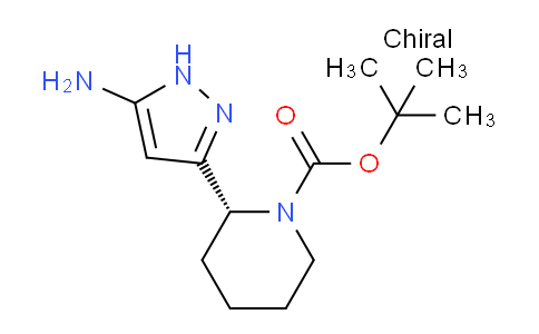 CAS No. 1353628-10-0, (R)-tert-Butyl 2-(5-amino-1H-pyrazol-3-yl)piperidine-1-carboxylate
