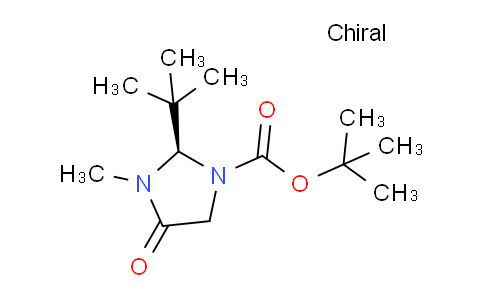 CAS No. 119838-44-7, (R)-tert-Butyl 2-(tert-butyl)-3-methyl-4-oxoimidazolidine-1-carboxylate