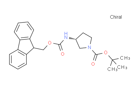 CAS No. 352530-40-6, (R)-tert-Butyl 3-((((9H-fluoren-9-yl)methoxy)carbonyl)amino)pyrrolidine-1-carboxylate