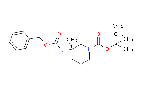 CAS No. 1464137-14-1, (R)-tert-Butyl 3-(((benzyloxy)carbonyl)amino)-3-methylpiperidine-1-carboxylate