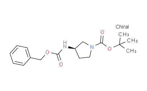 CAS No. 655785-25-4, (R)-tert-Butyl 3-(((benzyloxy)carbonyl)amino)pyrrolidine-1-carboxylate