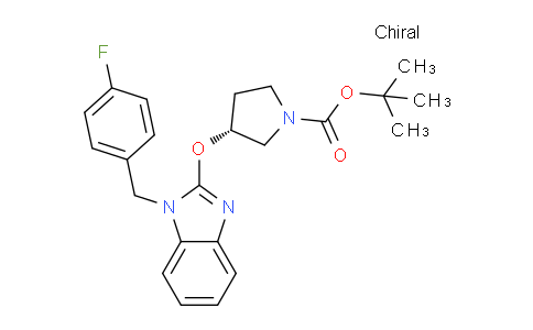 CAS No. 1354006-88-4, (R)-tert-Butyl 3-((1-(4-fluorobenzyl)-1H-benzo[d]imidazol-2-yl)oxy)pyrrolidine-1-carboxylate