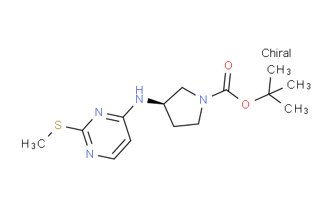 CAS No. 1314355-46-8, (R)-tert-Butyl 3-((2-(methylthio)pyrimidin-4-yl)amino)pyrrolidine-1-carboxylate