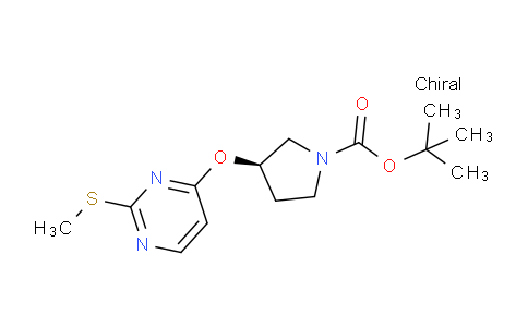 CAS No. 1314356-30-3, (R)-tert-Butyl 3-((2-(methylthio)pyrimidin-4-yl)oxy)pyrrolidine-1-carboxylate