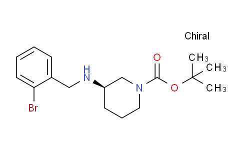 CAS No. 1286209-28-6, (R)-tert-Butyl 3-((2-bromobenzyl)amino)piperidine-1-carboxylate