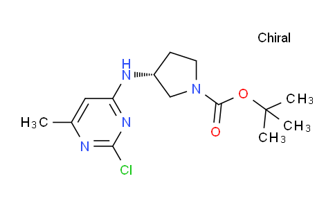 CAS No. 1261234-31-4, (R)-tert-Butyl 3-((2-chloro-6-methylpyrimidin-4-yl)amino)pyrrolidine-1-carboxylate