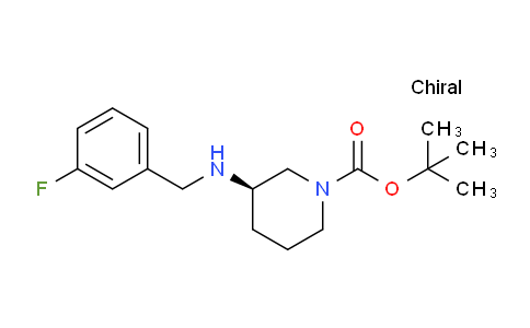 CAS No. 1286207-12-2, (R)-tert-Butyl 3-((3-fluorobenzyl)amino)piperidine-1-carboxylate