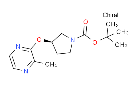CAS No. 1264038-71-2, (R)-tert-Butyl 3-((3-methylpyrazin-2-yl)oxy)pyrrolidine-1-carboxylate