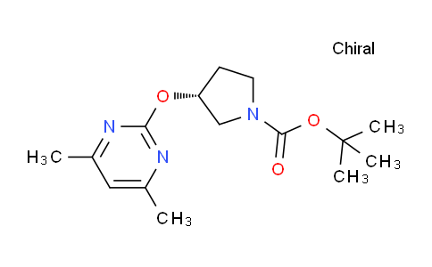 CAS No. 1261234-28-9, (R)-tert-Butyl 3-((4,6-dimethylpyrimidin-2-yl)oxy)pyrrolidine-1-carboxylate