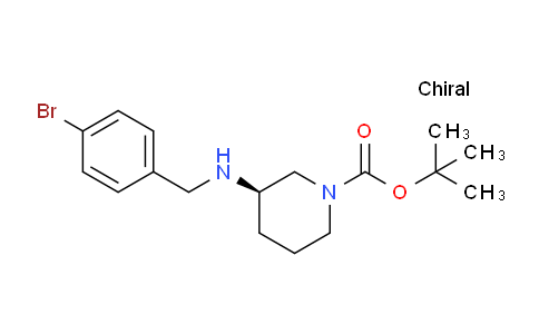 CAS No. 1286209-36-6, (R)-tert-Butyl 3-((4-bromobenzyl)amino)piperidine-1-carboxylate