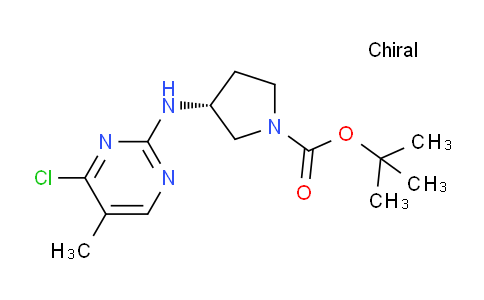 CAS No. 1261235-89-5, (R)-tert-Butyl 3-((4-chloro-5-methylpyrimidin-2-yl)amino)pyrrolidine-1-carboxylate