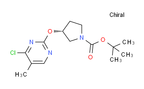 CAS No. 1261235-31-7, (R)-tert-Butyl 3-((4-chloro-5-methylpyrimidin-2-yl)oxy)pyrrolidine-1-carboxylate