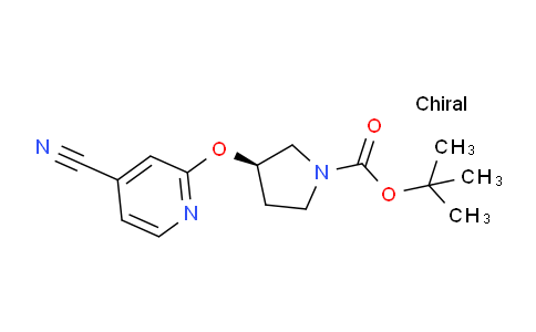 CAS No. 1289585-40-5, (R)-tert-Butyl 3-((4-cyanopyridin-2-yl)oxy)pyrrolidine-1-carboxylate