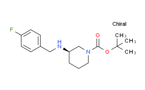 CAS No. 1349699-72-4, (R)-tert-Butyl 3-((4-fluorobenzyl)amino)piperidine-1-carboxylate