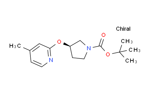CAS No. 1289584-99-1, (R)-tert-Butyl 3-((4-methylpyridin-2-yl)oxy)pyrrolidine-1-carboxylate