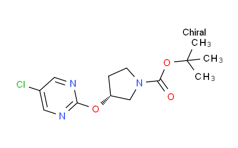 CAS No. 1314354-52-3, (R)-tert-Butyl 3-((5-chloropyrimidin-2-yl)oxy)pyrrolidine-1-carboxylate