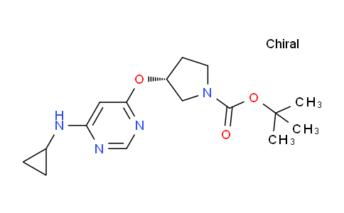 CAS No. 1417789-30-0, (R)-tert-Butyl 3-((6-(cyclopropylamino)pyrimidin-4-yl)oxy)pyrrolidine-1-carboxylate