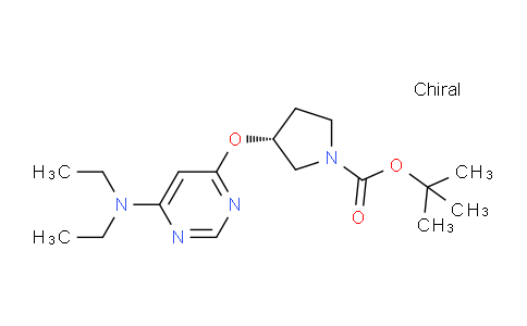 CAS No. 1354000-24-0, (R)-tert-Butyl 3-((6-(diethylamino)pyrimidin-4-yl)oxy)pyrrolidine-1-carboxylate